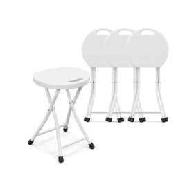 Folding Stool with Built-in Handle for Adults