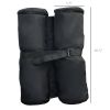 Outsunny 33lbs Canopy Weights Bags for Stability, Sandbag Anchor for Gazebo Pop Up Tent, Set of 4 - Black