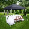 8X8ft dark grey, beveled, non-woven, Folding Shed, Oxford cloth, spray iron pipe, portable