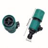 1pc Plastic Valve With Quick Connector Garden Irrigation Pipe Hose Adapter Switch