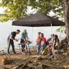 8X8ft dark grey, beveled, non-woven, Folding Shed, Oxford cloth, spray iron pipe, portable