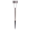 10pcs 5W High Brightness Solar Power LED Lawn Lamps with Lampshades White & Silver