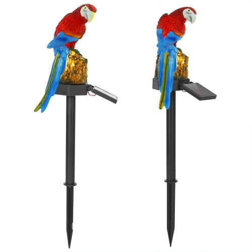 Solar Powered Parrot Garden Light IP65 Waterproof LED Parrot Landscape Lamp Decorative Lawn Lights